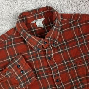 Vintage Field & Stream Men's XXL Plaid Long Sleeve Shirt 100% Cotton